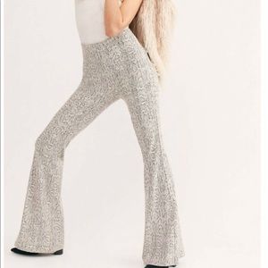 Free people snakeskin flare pants